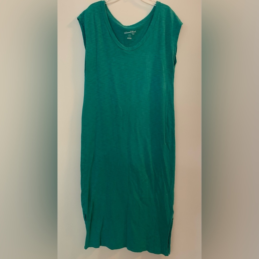 Teal midi dress